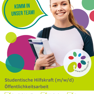 Studentische Hilfskraft (m/w/d) (20h/Wo) für die Stabsstelle Öffentlichkeitsarbeit gesucht.